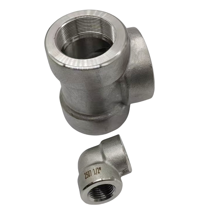双相钢高压管件，2205/2507高压内丝三通 内丝弯头 内接头