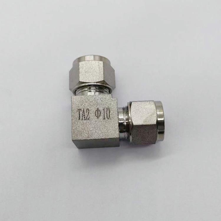 TA2钛材卡套弯头 钛合金/哈氏合金/双相钢卡套直通 卡套弯头 卡套三通