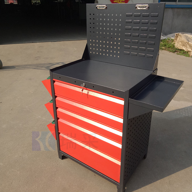 瑞采CNS-23 加厚铁皮CNC数控BT40刀具柜 五抽屉工具车 机床挂板工具车