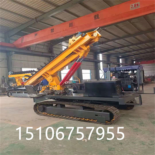 郭工履带式光伏打桩机 多功能液压太阳能打桩机 出售现货光伏打桩机