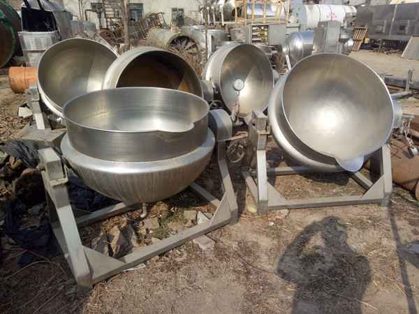 销售九成新夹层锅,蒸汽夹层锅,不锈钢蒸汽电加热夹层锅
