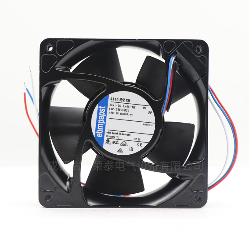 德国ebmpapst变频器风扇4114N/2XH机柜机箱散热轴流风机