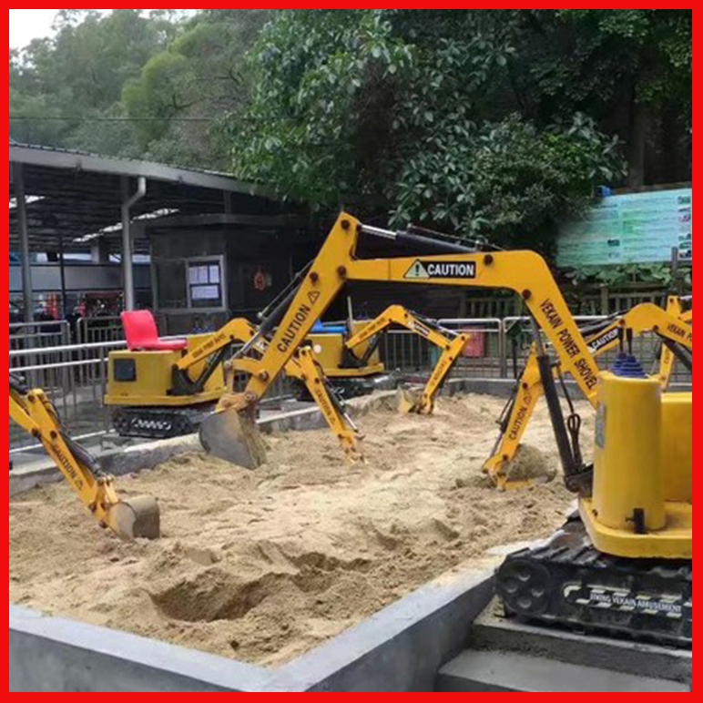 亲子款游乐项目 电动挖掘机材质 金属大臂 厂家供应 工程机械乐园