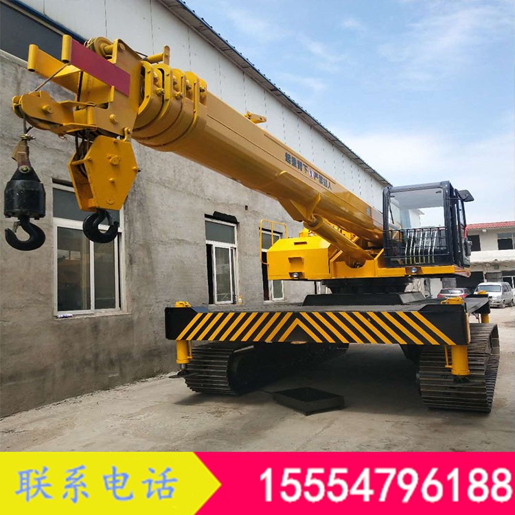 折叠臂钢制履带吊 履带吊车 伸缩履带底盘吊车