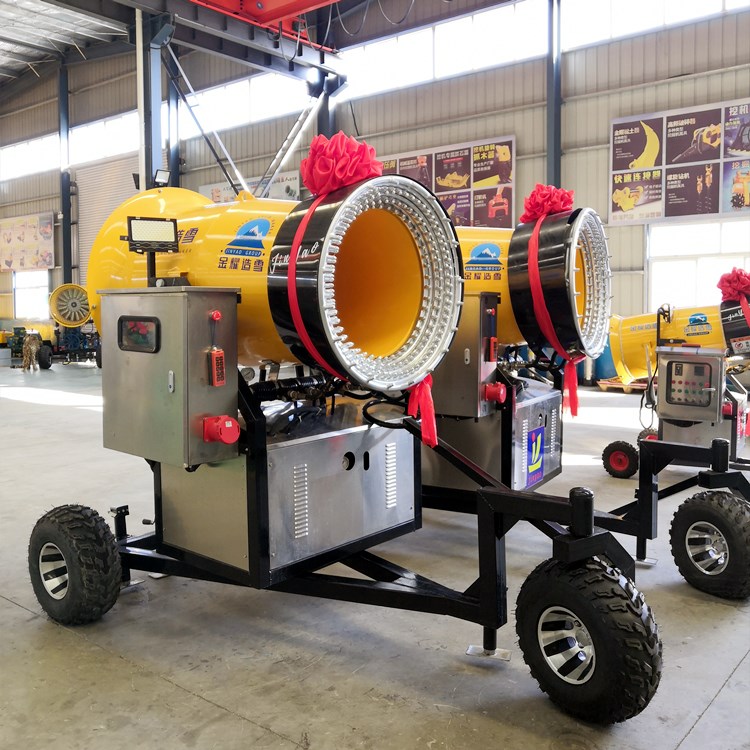 扇形喷射造雪机 真实飘雪机 戏雪乐园建设方案