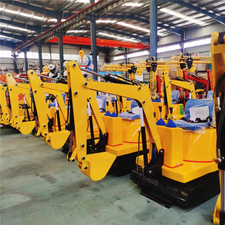 游乐挖掘机 室外挖沙挖土沙滩大型游乐设备 仿真钩机