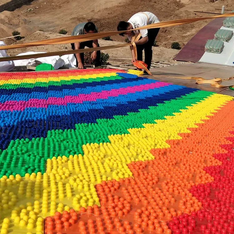 无动力彩虹滑道 七彩滑道 景区网红游玩项目 彩虹滑道生产厂家