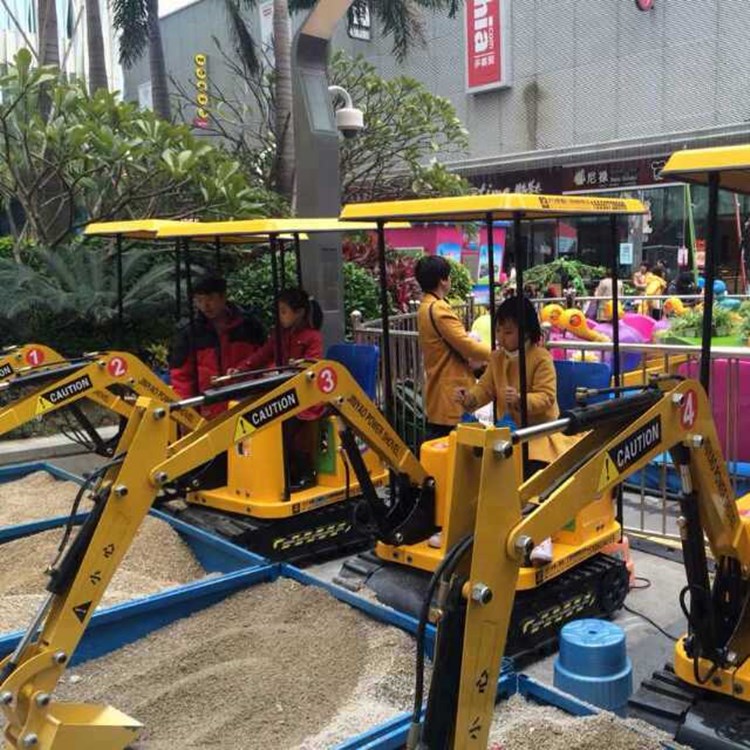 机械工程乐园 仿真游乐设备 儿童电动挖掘机 室内外四季游玩项目