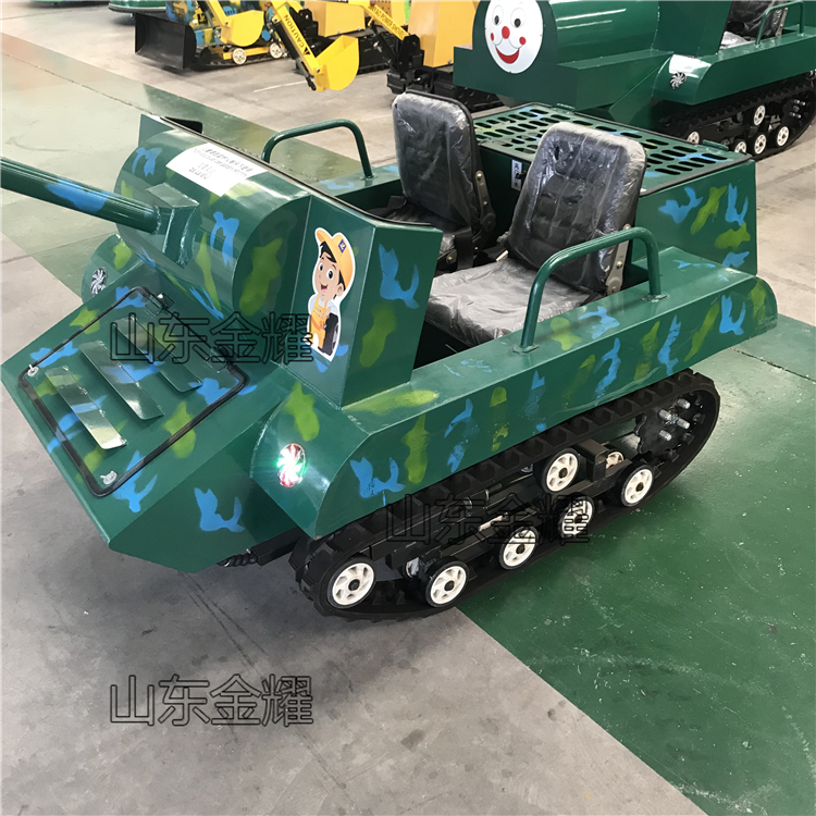 全自动油电混合坦克车 四季游乐设备 亲子室内外游玩项目 jy-5639