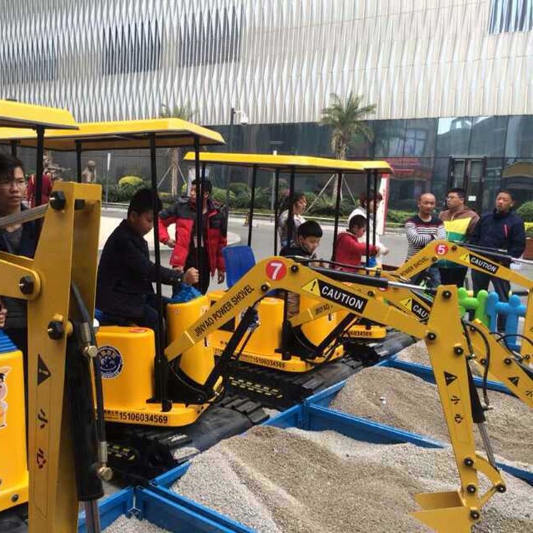 儿童游乐挖掘机 360?旋转 仿真游乐设备 电动游乐挖掘机jy-6979