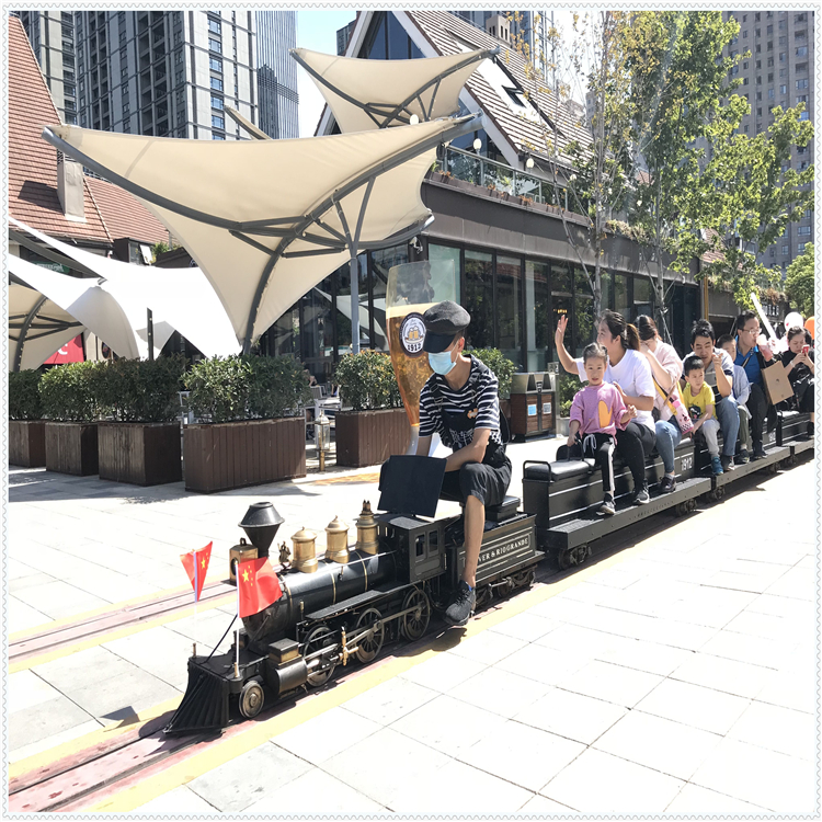 轨道小火车 户外景区大型游乐设备 观光代步小车 多人游玩项目