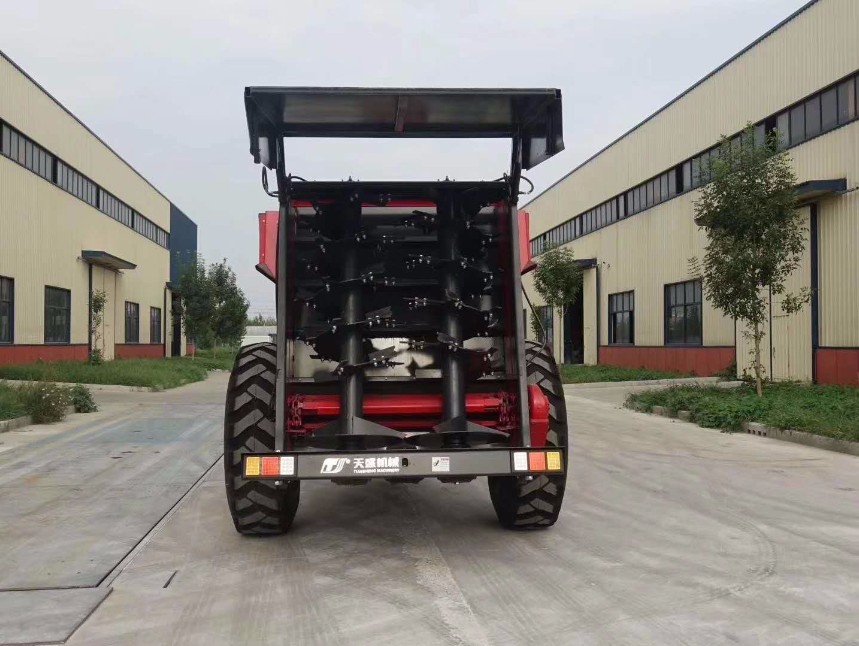 双竖绞龙撒粪车黑龙江农场大型撒粪车湿牛粪撒粪车