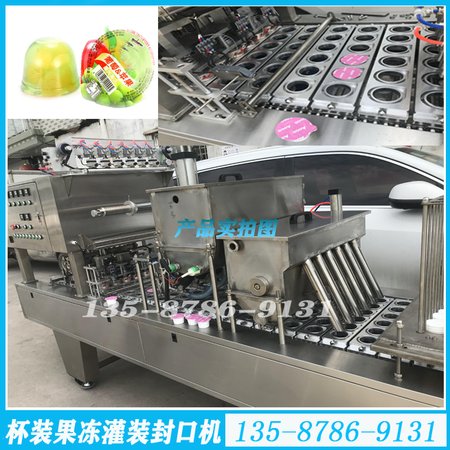 浙江宏风BG60-30g杯装果冻灌装封口机