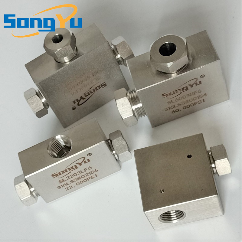 液压接头超高压三通不锈钢接头超高压四通接头