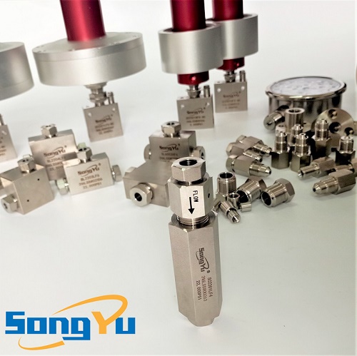 颂毓40000PSI高压单向阀直通不锈钢单向阀