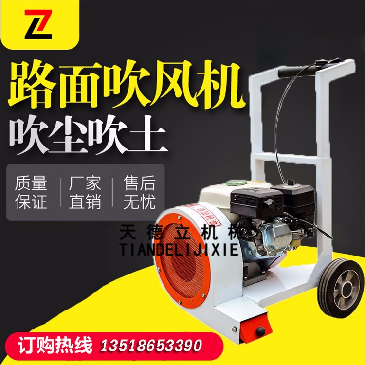 160型手推式马路吹风机 大风量路面砂石清扫机  冬季吹雪机
