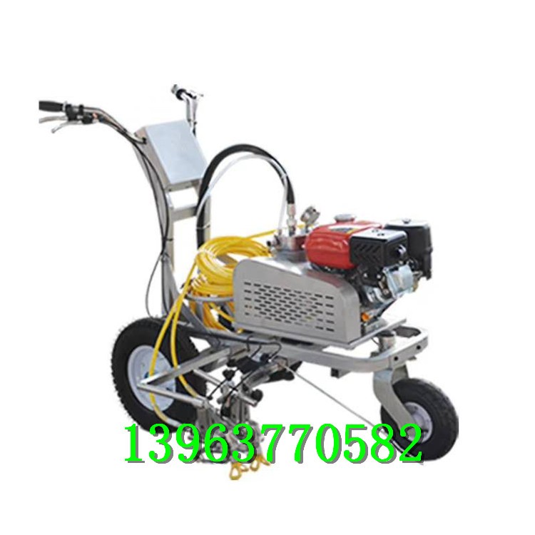 PDHX宗申塑胶跑道划线机 人造草坪球场划线车 5公分跑道标线机