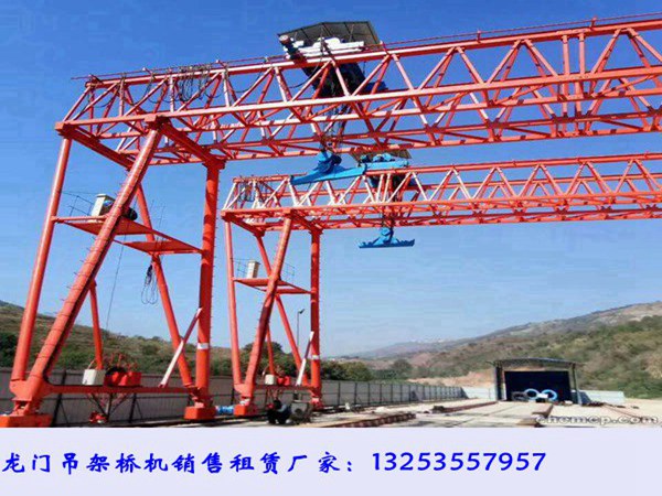湖北咸宁龙门吊租赁厂家葫芦双梁门机发往西藏