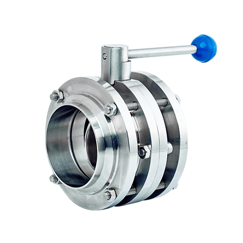 伟恒三片式拉式手柄焊接蝶阀