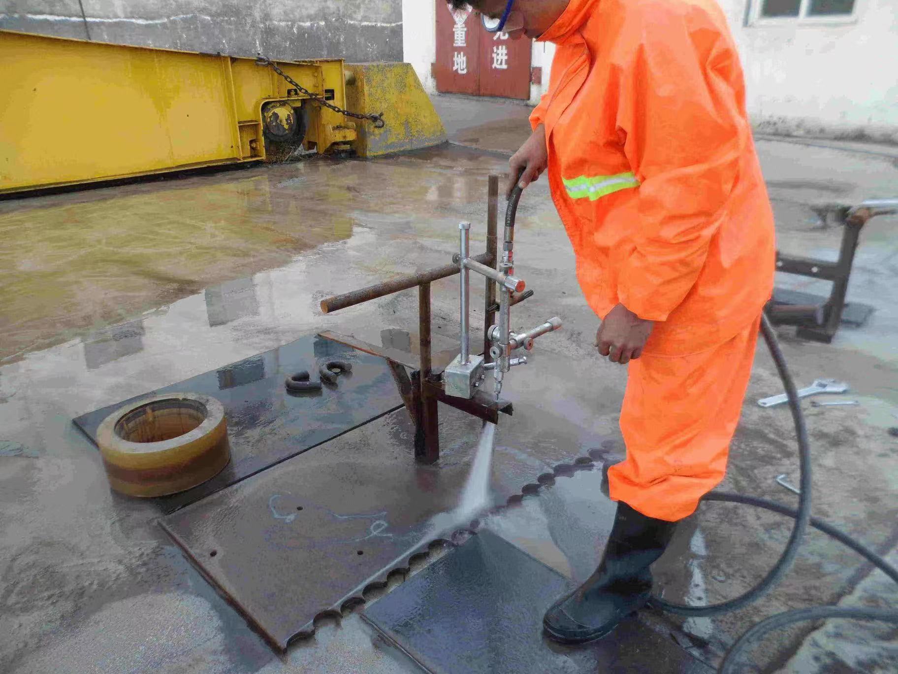 高压水射流金属油罐水切割机，多功能煤矿用水刀切割