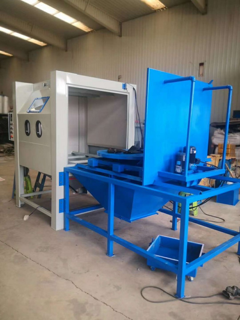 河北尚忧喷砂机械设备箱式无尘喷砂机自带除尘设备