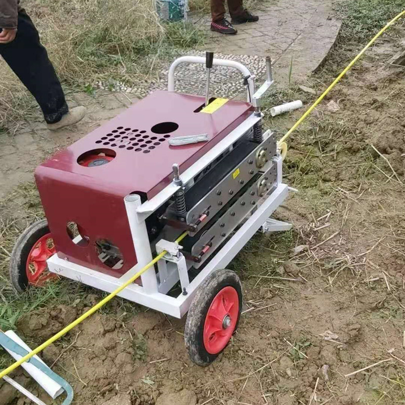 电动拽穿管器 线缆输送机 纯汽油机