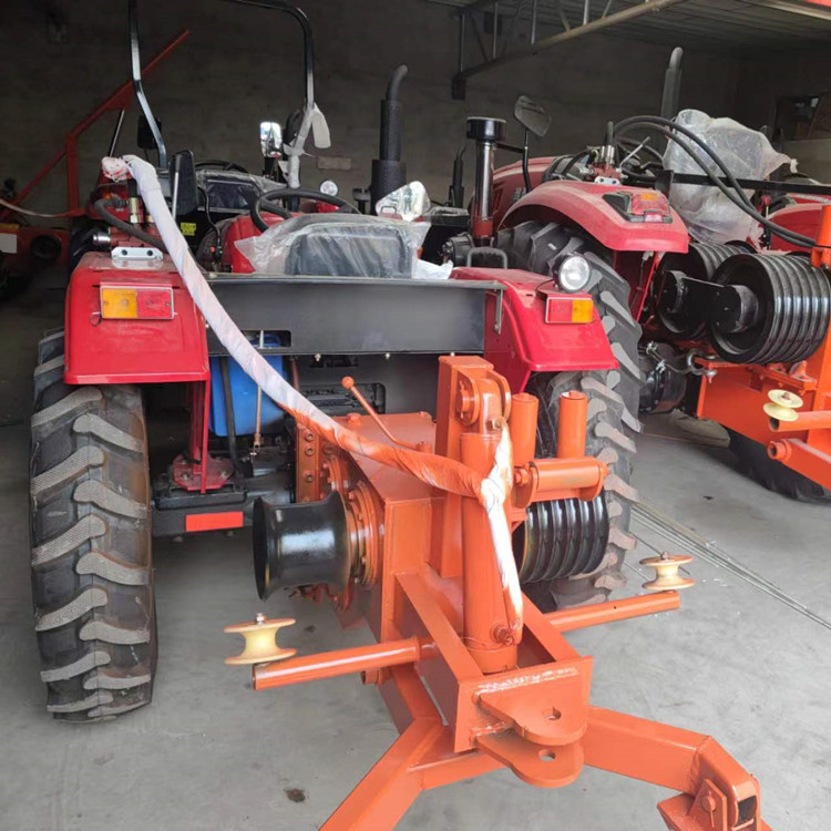 大功率收线机15吨拖拉机绞磨 放线施工拉缆四轮绞磨机