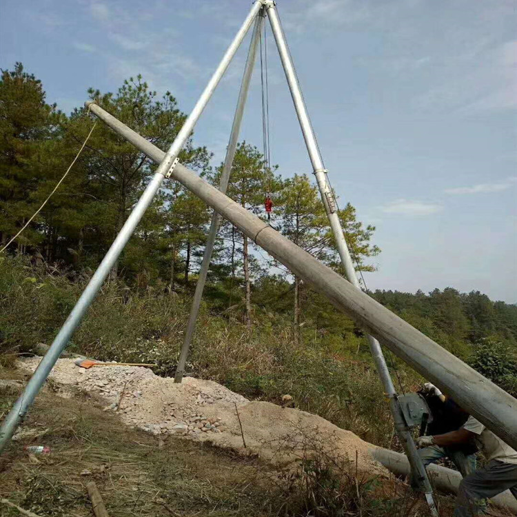 线缆杆塔立杆机 起重立杆器 三角型抱杆