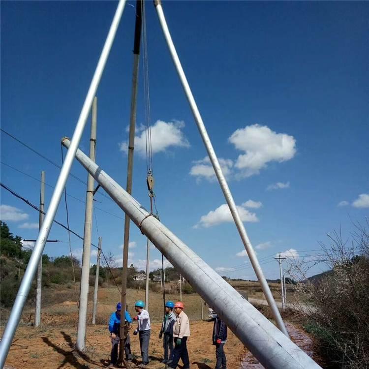 格构式铝合金独角抱杆 立电杆拔杆