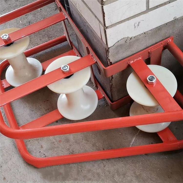 七字井口三轮滑车直跑型地缆展放滚轮