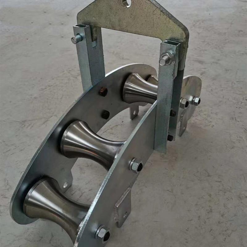 导线放线井口滑车 直跑地缆延放保护滑轮