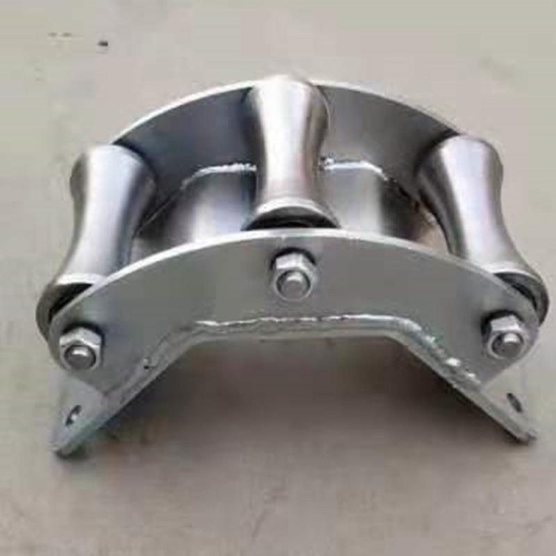 导线布线滑车 光缆放线三连转角滑车