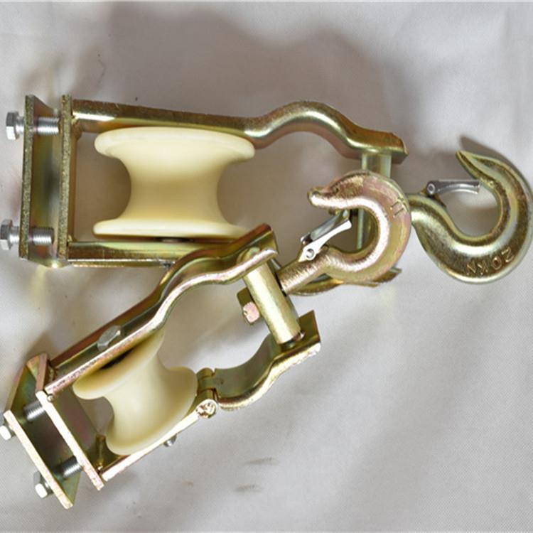 120*60mm放线滑子做挂两用滑轮电缆滑轮