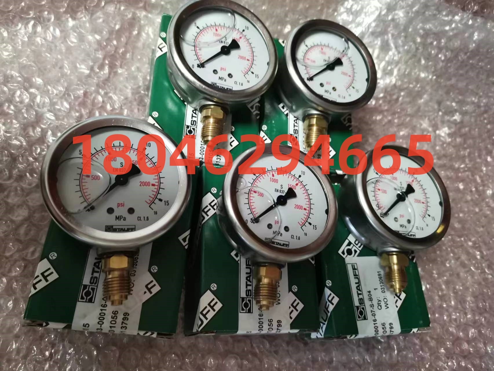 STAUFF压力表SPG063-00001-07-P-B04-F(0-1MPA/