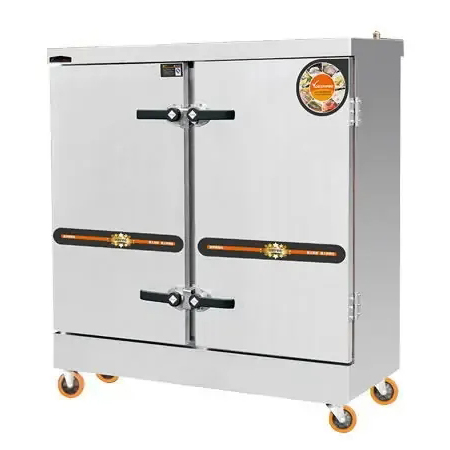 伊德欣平开门二十四盘电汽两用蒸饭车