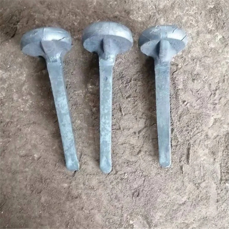 轨道普通螺旋形道钉头大脚尖 12*120依赖于手工道钉