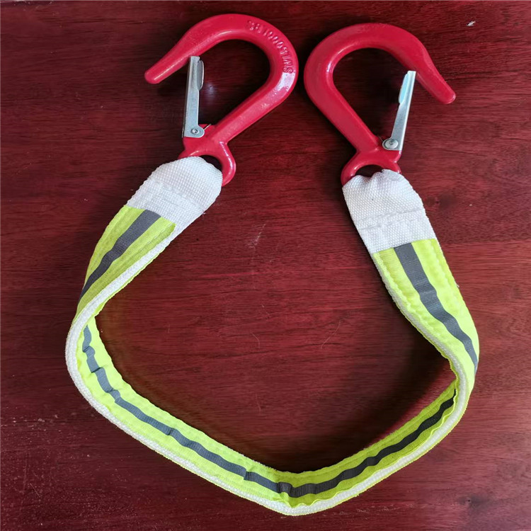 1.2*2吨反光防倒带用在那根支柱上 双面反光警示防倒