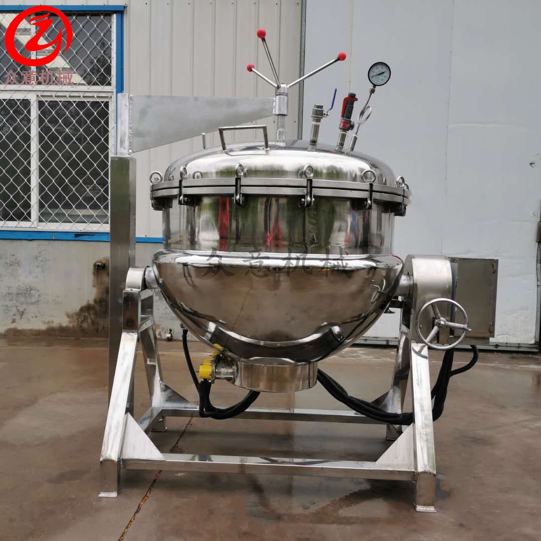 粽子全套加工设备 高温高压粽子蒸煮锅