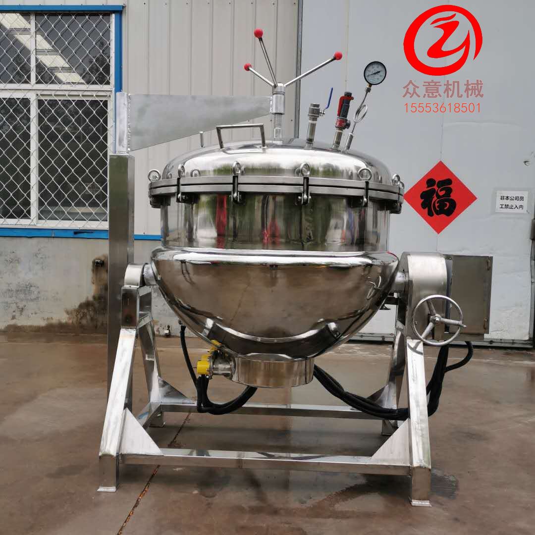 嘉兴蒸汽加热粽子蒸煮锅 粽子高压蒸煮锅厂家粽子杀菌蒸煮锅