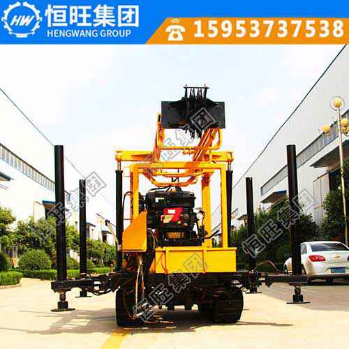 山地履带水井钻机260米高效率水井钻机 家庭作业260米打井专用设备