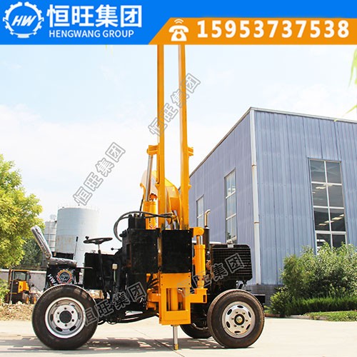 宿松哪里卖小四轮护栏打桩机 望江波形护栏打桩机厂家直销